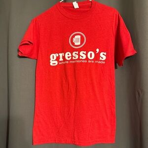 Jerzees Red Short Sleeve Gresso’s Logo Tee